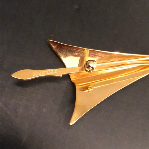 VINTAGE GOLDTONE GIOVANNI XMAS TREE PIN - Picture 5 of 16